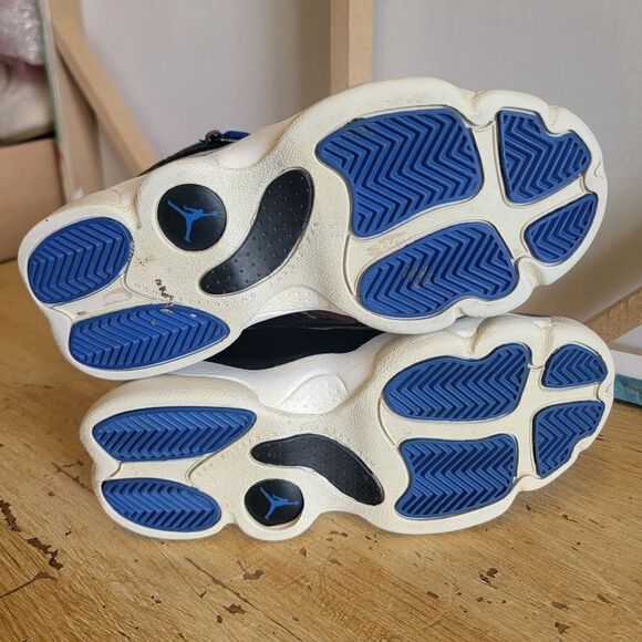 Space Jam 6 Ring Jordan’s Space Jam 2018 • Black Patent Royal White • Kids 2 - Picture 12 of 14